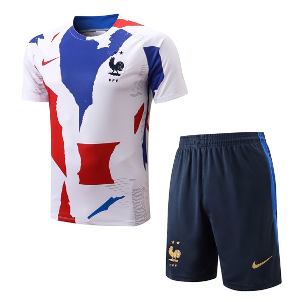 Maglia Formazione Francia Set Completo 22/23 Blu Rosso